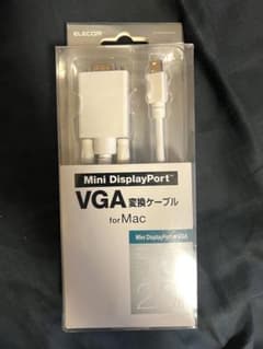 エレコムMini DisplayPort VGA 変換ケーブル 2m Mac用のサムネイル