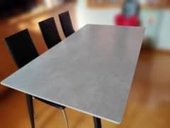 ダイニングテーブル 単品 イタリアン岩盤 セラミックトップ 160x90cm