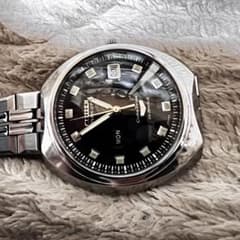 極上品 美品稼働1968年代物 希少ビンテージ時計ブラックDX custom7