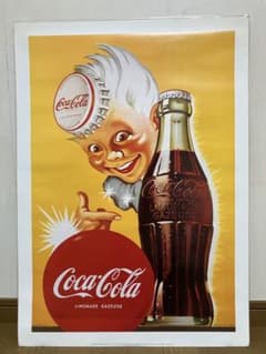 特価】コカ・コーラのヴィンテージポスター 大判 - メルカリ