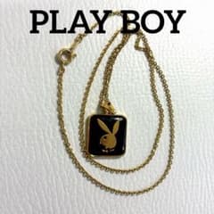 y2k プレイボーイ ネックレス 黒×金 PLAYBOY ゴールド アクセ - メルカリ