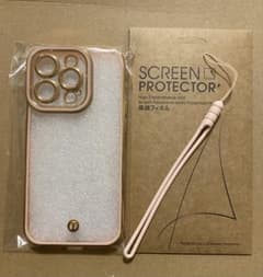iphone 14pro 透明 シリコンケース おしゃれ カメラレンズフルカバーのサムネイル