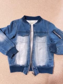 男女兼用 デニム風ジャケット 130cm オシャレ♡のサムネイル