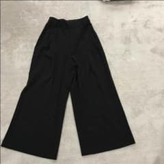 GUワイドパンツブラックMのサムネイル