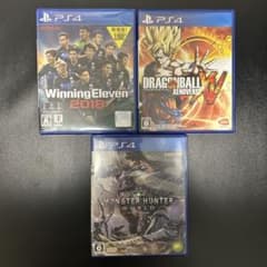 PS4 소프트 3개 세트 몬한 드래곤 볼 화장실 2018