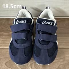 asics キッズ スニーカー 18.5cm ネイビーのサムネイル