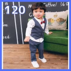 フォーマルスーツ 男の子 120 韓国 セットアップ 上下セット 韓国子供服のサムネイル