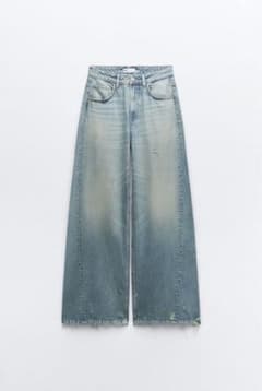 ZARA TRF SUPER WIDE LEG LOW RISE デニムのサムネイル