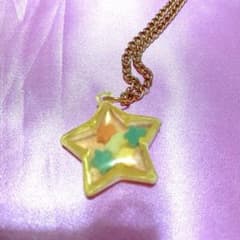 レア当時物❤️セボンスター ネックレス 星 イエロー 平成レトロ 平成