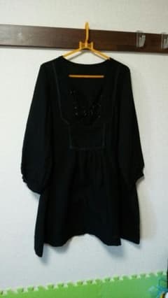 JEANASIS☆黒色ワンピースのサムネイル