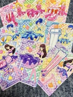 アイカツ カード 3枚セット ピンク、ブルー、パープルステージコーデのサムネイル