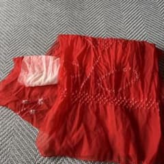 子供用 兵児帯 赤 絞り風のサムネイル