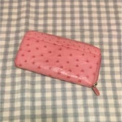 長財布 オーストリッチ ピンクのサムネイル