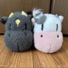 牧場物語 ふわふわウシさんぬいぐるみ 白 黒