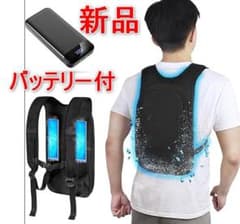 新品] ペルチェ ベスト 2つ冷却ブレート 30000mAhバッテリー付 - メルカリ