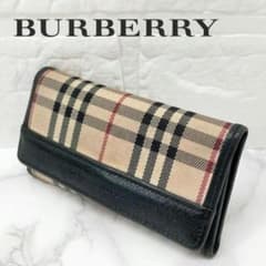 BURBERRY バーバリー ノバチェック 5連 キーケース キャンバス レザー
