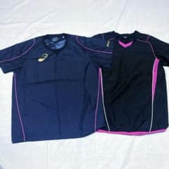 アシックス 半袖 ピステ スポーツウェア バレーボール　M