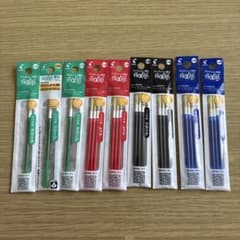 Thumbnail of フリクション替芯　 0.38青、赤、黒、緑9セット　新品未使用