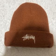 Stussy ニット帽 ビーニー オレンジのサムネイル