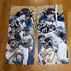 【値下げ!】埼玉西武ライオンズ 武内夏暉 西川愛也 のれんのサムネイル