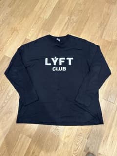 LÝFT LYFT CLUB ロングTシャツ 長袖Tシャツ L ブラックのサムネイル