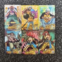 【絶版】ワンピース ARカードダス 6枚セット　ロー　白ひげ　キッド　バギーのサムネイル