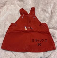ワンピース　ジャンパースカート  80 ミキハウスのサムネイル