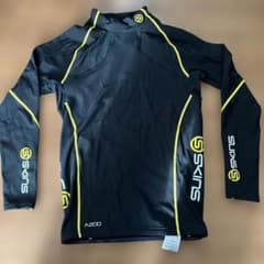 Skins A200 長袖シャツ XL ブラック/イエローのサムネイル