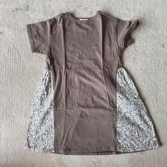 pairmanon キッズ 半袖 ワンピース ブラウン 110cmのサムネイル