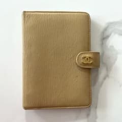 CHANEL シャネル ココマーク レザー 手帳カバー ベージュ