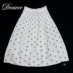 極美品 定価15万 Drawer フラワージャガードスカート 飯豊まりえさん 