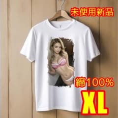 セクシーガール グラフィックTシャツ 07 XLサイズ 白のサムネイル