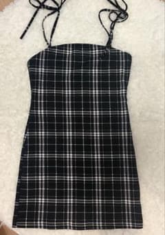 SHEIN EZwear チェック柄 キャミワンピース Sのサムネイル