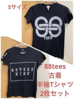 古着●2枚セット　88tees 半袖Tシャツ　黒　レディース　Sのサムネイル