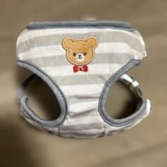 クマの刺繍付きメッシュハーネス SSサイズのサムネイル