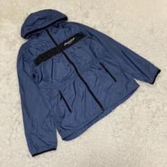 AQUASCUTUM アクアスキュータム パーカー ウインドブレーカー 青 LL 