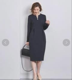 極美品 ユナイテッドアローズ SPONGYパールモチーフワンピース