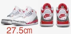 Nike Air Jordan 3 OG Fire Red 27.5のサムネイル