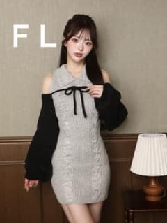 Darich ダーリッチ　ショートボレロニットミニワンピース FLサイズのサムネイル