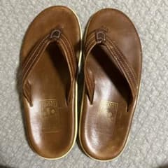  SLIPPER レザー トングサンダル ブラウン 10 ISLAND SLIPPER レザーサンダル ブラウン 10 - メルカリ