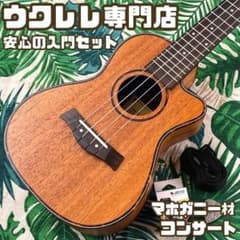 【入門セット】musicのカッタウェイ・コンサートウクレレ【ウクレレ専門店】 入門セット】musicのカッタウェイ・コンサートウクレレ【ウクレレ専門