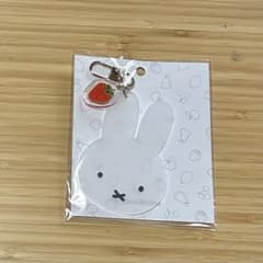 ミッフィー キーホルダー ビックフェイス アクリルチャーム ホワイト
