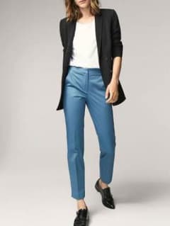 【ZARA姉妹ブランド】Massimo Dutti チノパンツブルー 未使用美品のサムネイル