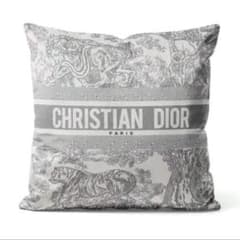 Christian Dior クッションカバー トワル ドゥ ジュイ グレー - メルカリ