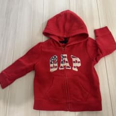 babyGap 赤 フード付きパーカー 90のサムネイル