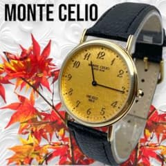 Ⴤ1266 ꕤ美品 MONTE CELIO 金 腕時計 K24 純金 ラウンド - メルカリ