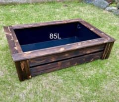 《木枠カバー Bタイプ 85L》 ビオトープ用　トロ船約85L付き　メダカ飼育のサムネイル