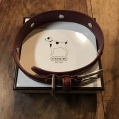 犬 コーチ COACH 首輪 レッド 赤Ｌのサムネイル