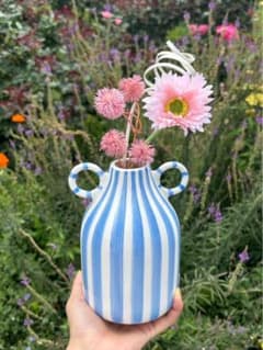 ストライプ花瓶(造花・花瓶セット)のサムネイル