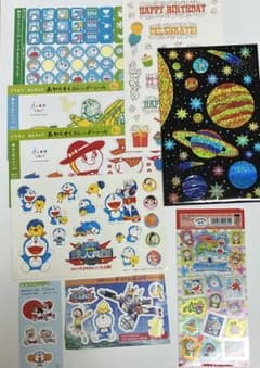 ［匿名配送］ドラえもん 宇宙　誕生日　シール まとめ売りのサムネイル